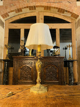 Load image into Gallery viewer, Gilded Bronze Louis XV Table Lamp, Vintage ‘Lucien Gau’, Rococo
