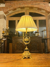 Load image into Gallery viewer, Italian Marble &amp; Brass Table Lamp By ‘Brevettato’, Louis XIV Style
