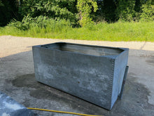 Load image into Gallery viewer, Large Galvanised Vintage Riveted Water Tank / Planter
