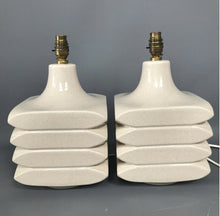 Load image into Gallery viewer, Rare Cari Zalloni Designer Pair Of Iconic Facette Table Lamps For German Steuler
