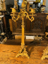 Load image into Gallery viewer, Pair Of Charles X Ormolu Gilded Bronze Candleabra, Circa 1840
