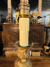 Load image into Gallery viewer, Antique 19th Century Bronze Table Lamp, Louis XVI Style
