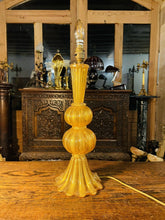 Load image into Gallery viewer, Murano Glass Lamp Real Gold by ‘Marbro Company’, Seguso Vetri d’Art, MCM
