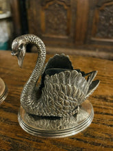 Load image into Gallery viewer, Pair Of Antique English Silver Plated Swans
