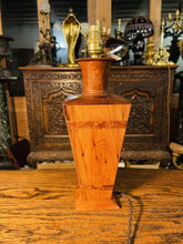 Load image into Gallery viewer, Vintage Art Deco Style Burr Walnut &amp; Thuya Table lamp, Inlaid Marquetry
