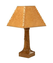 Load image into Gallery viewer, Genuine Robert ‘Mouseman’ Thompson Hand Carved Oak Table Lamp
