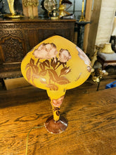 Load image into Gallery viewer, Vintage French Cameo Glass Table Lamp By “La Rochere” Art Nouveau Style
