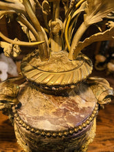 Load image into Gallery viewer, Large 19th Century Louis XVI Breccia Marble &amp; Ormolu Bronze Table Lamp
