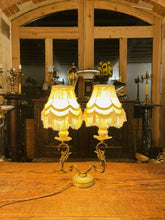 Load image into Gallery viewer, Antique Louis XVI Style Bronze And Porcelain Table Lamp, Sevres Style
