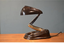 Load image into Gallery viewer, Genuine Authentic Brevette Bakelite lamp Brown By Gustave Miklos For Jumo
