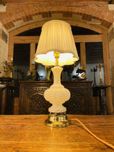 Load image into Gallery viewer, Murano Latticino Ribbon Glass Table Lamp By ‘Dino Martens’ Mid Century
