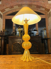 Load image into Gallery viewer, Murano Glass Lamp Real Gold by ‘Marbro Company’, Seguso Vetri d’Art, MCM
