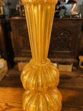 Load image into Gallery viewer, Murano Glass Lamp Real Gold by ‘Marbro Company’, Seguso Vetri d’Art, MCM
