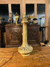 Load image into Gallery viewer, 19th Century Japanese Brass Dragon Table Lamp, Meiji Period
