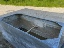 Load image into Gallery viewer, Large Galvanised Vintage Riveted Water Tank / Planter
