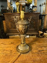 Load image into Gallery viewer, Antique Solid Bronze Urn Table Lamp, Classical Style, 19th Century
