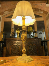 Load image into Gallery viewer, Gilded Bronze Louis XV Table Lamp, Vintage ‘Lucien Gau’, Rococo
