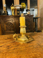 Load image into Gallery viewer, Antique Louis XVI “Cellar Light” Bronze Table Lamp, Signed ‘Henry Petitot’
