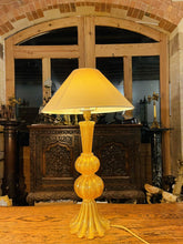 Load image into Gallery viewer, Murano Glass Lamp Real Gold by ‘Marbro Company’, Seguso Vetri d’Art, MCM
