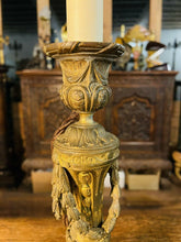 Load image into Gallery viewer, Antique 19th C Bronze Table Lamp, Louis XVI Style
