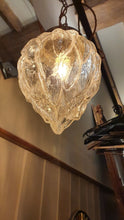 Load image into Gallery viewer, Antique French Glass &quot;Acorn&quot; Pendant Light
