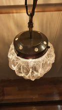 Load image into Gallery viewer, Antique French Glass &quot;Acorn&quot; Pendant Light
