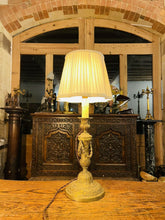 Load image into Gallery viewer, Antique 19th C Bronze Table Lamp, Louis XVI Style
