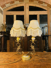 Load image into Gallery viewer, Antique Louis XVI Style Bronze And Porcelain Table Lamp, Sevres Style
