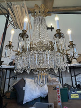 Load image into Gallery viewer, Antique 1900’s French Empire Crystal Chandelier, From London Palldium Theatre
