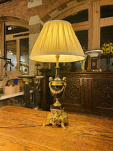 Load image into Gallery viewer, Italian Marble &amp; Brass Table Lamp By ‘Brevettato’, Louis XIV Style
