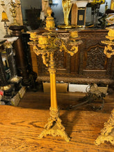 Load image into Gallery viewer, Pair Of Charles X Ormolu Gilded Bronze Candleabra, Circa 1840
