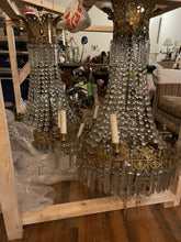 Load image into Gallery viewer, Antique 1900’s French Empire Crystal Chandelier, From London Palldium Theatre
