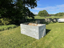 Load image into Gallery viewer, Huge Galvanised 19th Century Riveted Water Tank / Planter, From Stately Home
