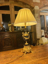 Load image into Gallery viewer, Italian Marble &amp; Brass Table Lamp By ‘Brevettato’, Louis XIV Style
