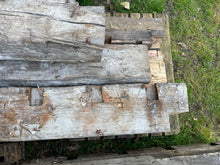 Load image into Gallery viewer, Reclaimed Victorian Yellow Pine Beams, 13.5”X13.5”, 16ft Long, 170 Years Old
