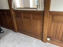 Load image into Gallery viewer, Antique Arts &amp; Crafts English Oak Panelling, Complete Room, Over 14 Metres
