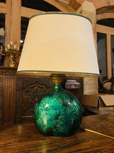 Load image into Gallery viewer, Vintage Pair Of ‘Maison Le Dauphin’ Emerald Green Table Lamps, MCM
