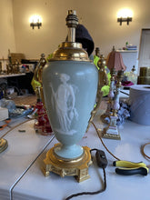 Load image into Gallery viewer, 19th Century ‘Sevres’ Celadon Pate Sur Pate Porcelain Table Lamp, Bronze
