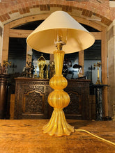 Load image into Gallery viewer, Murano Glass Lamp Real Gold by ‘Marbro Company’, Seguso Vetri d’Art, MCM
