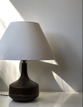 Load image into Gallery viewer, Mid-Century Brown Ceramic Table Lamp by Désirée Stentøj, 1960s MCM
