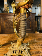 Load image into Gallery viewer, 19th Century Antique Prussian Officers Sword Candlestick Pair
