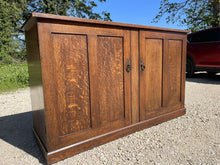 Load image into Gallery viewer, Early 20th Century Antique Quartersawn Oak School Cabinet, Housekeepers Cupboard
