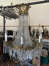 Load image into Gallery viewer, Antique 1900’s French Empire Crystal Chandelier, From London Palldium Theatre
