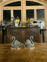 Load image into Gallery viewer, Pair Of Antique English Silver Plated Swans
