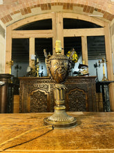 Load image into Gallery viewer, Antique Solid Bronze Urn Table Lamp, Classical Style, 19th Century
