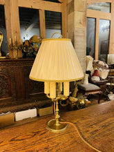 Load image into Gallery viewer, Antique 4 Arm Bouilotte Lamp, Solid Brass, Early 20th Century
