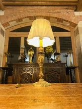 Load image into Gallery viewer, Gilded Bronze Louis XV Table Lamp, Vintage ‘Lucien Gau’, Rococo
