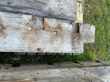 Load image into Gallery viewer, Reclaimed Victorian Yellow Pine Beams, 13.5”X13.5”, 16ft Long, 170 Years Old
