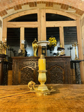 Load image into Gallery viewer, Antique Louis XVI “Cellar Light” Bronze Table Lamp, Signed ‘Henry Petitot’
