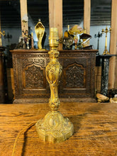 Load image into Gallery viewer, 19th Century Gilded Bronze Rococo Table Lamp, Antique French
